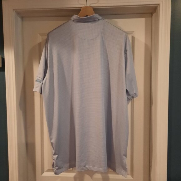 Peter Millar Polo Mens XXL White Blue Floral Summer Comfort Performance Golf - Picture 5 of 12